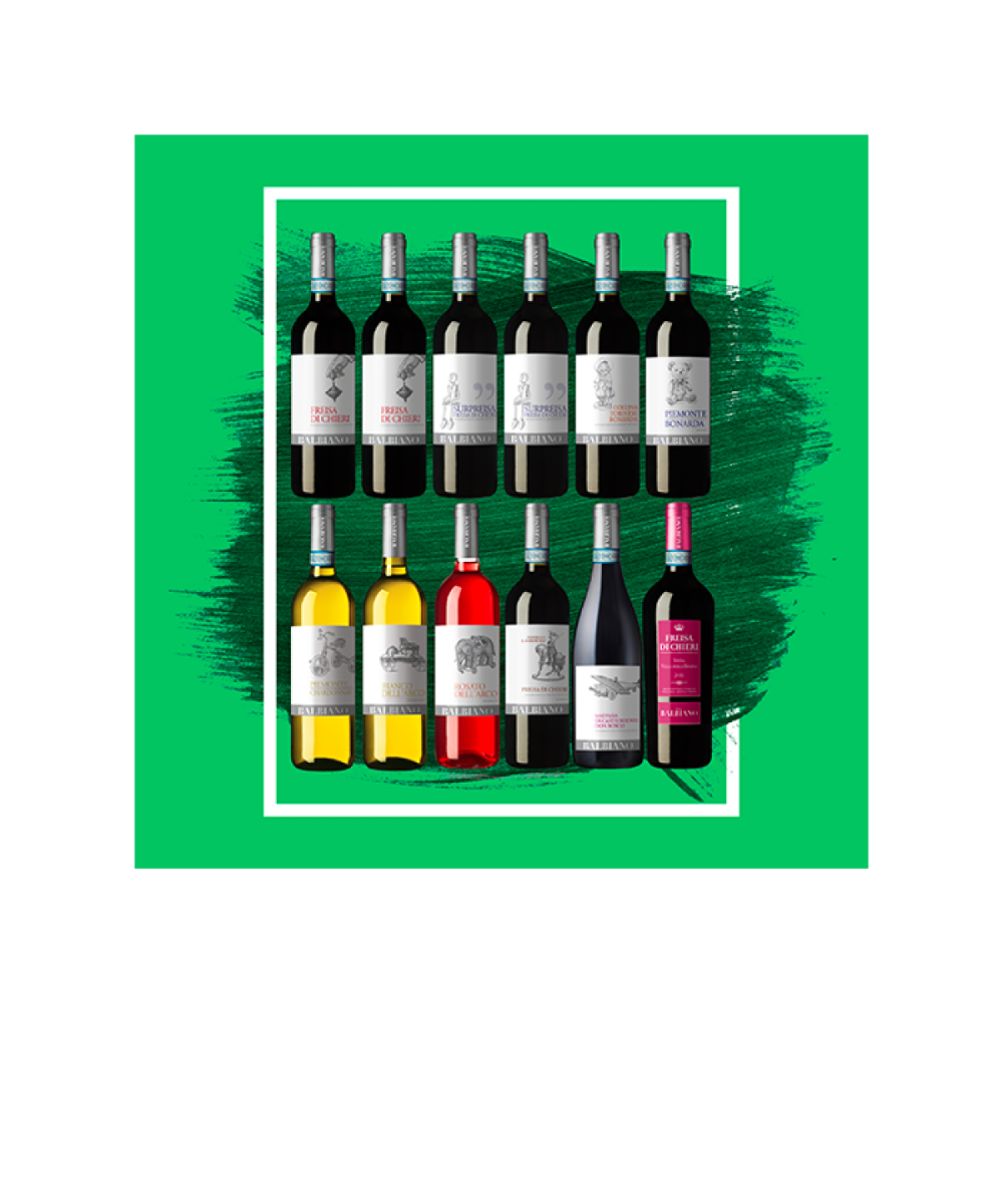 Box degustazione Balbiano 12 bottiglie