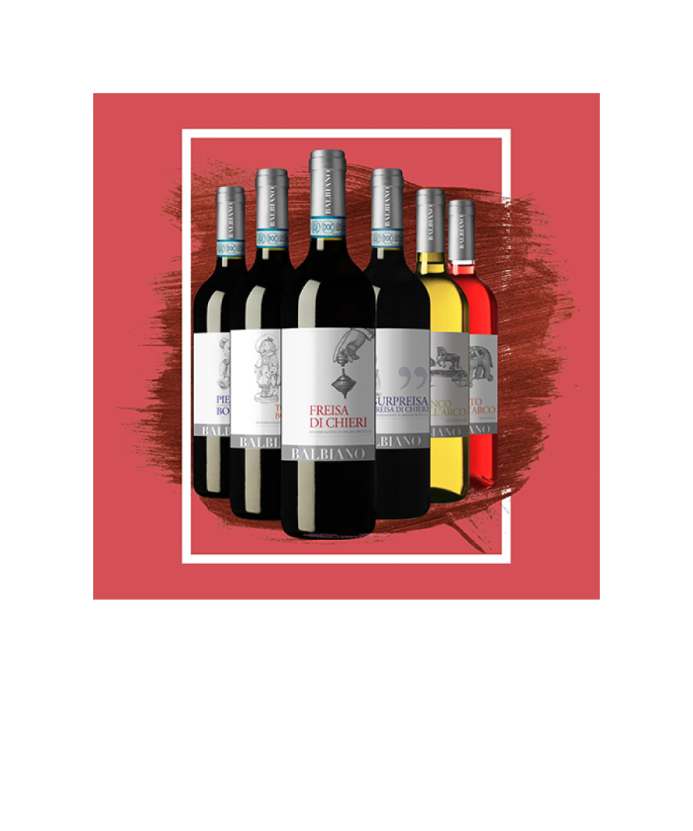 Box degustazione Balbiano 6 bottiglie